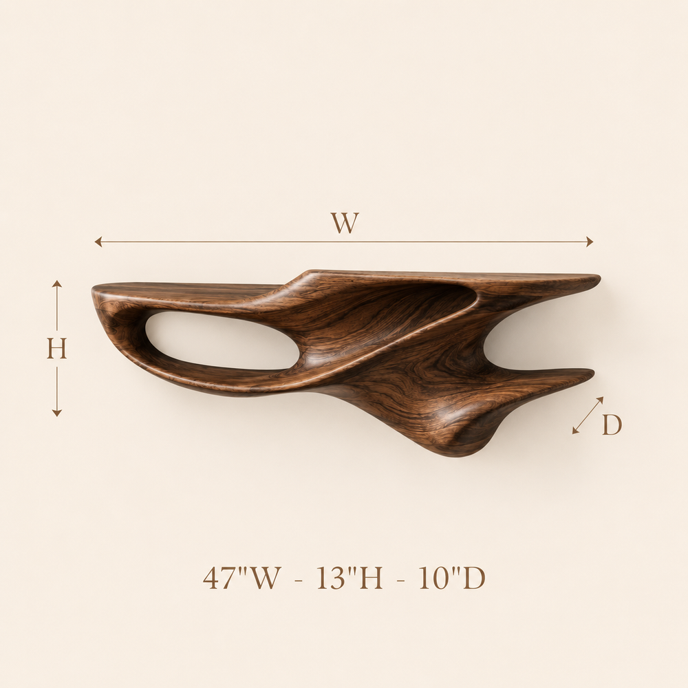 Soren Solid Wood Display Shelf - Design 005 - product image 05