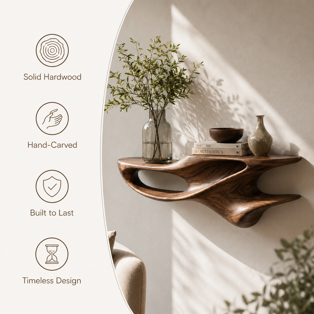 Soren Solid Wood Display Shelf - Design 005 - product image 06