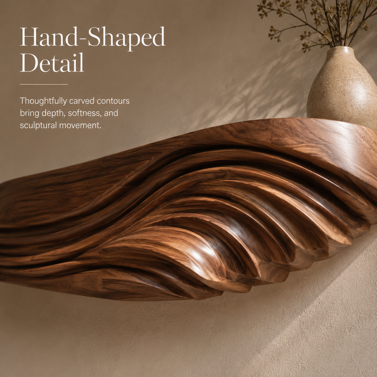 Elara Curved Floating Shelf - Design 006 - product image 07