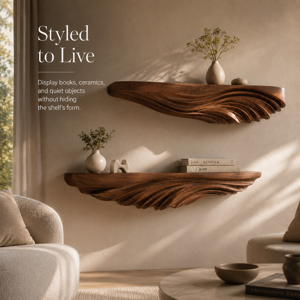 Elara Curved Floating Shelf - Design 006 - product image 08