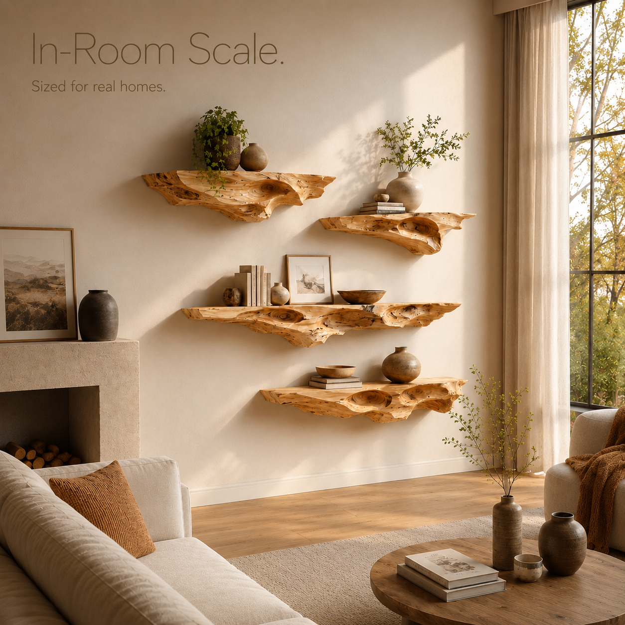 Liora Sculptural Display Shelf - Design 009 - product image 05