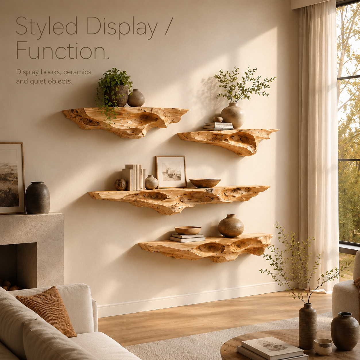 Liora Sculptural Display Shelf - Design 009 - product image 08
