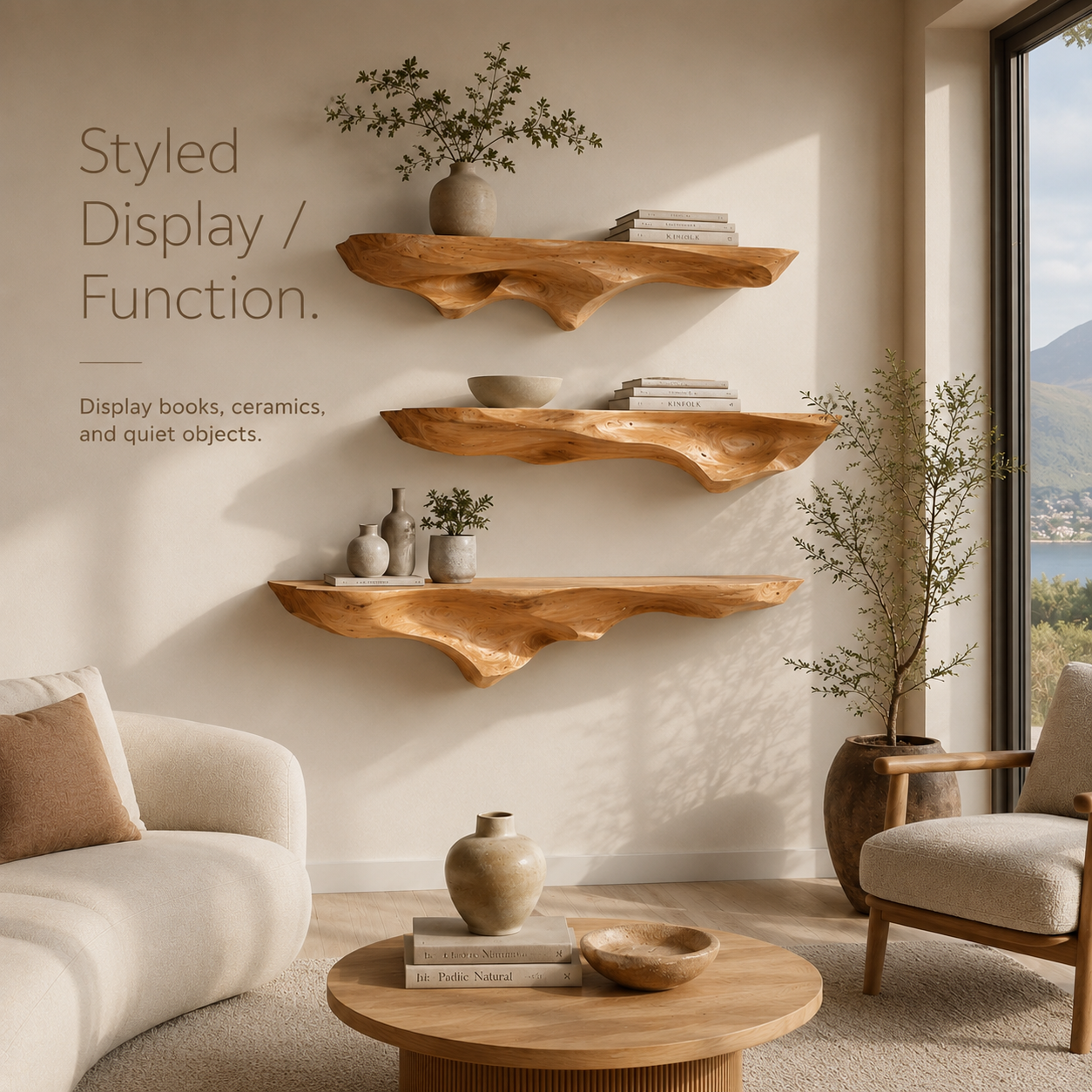 Darian Organic Wall Shelf - Design 010 - product image 08
