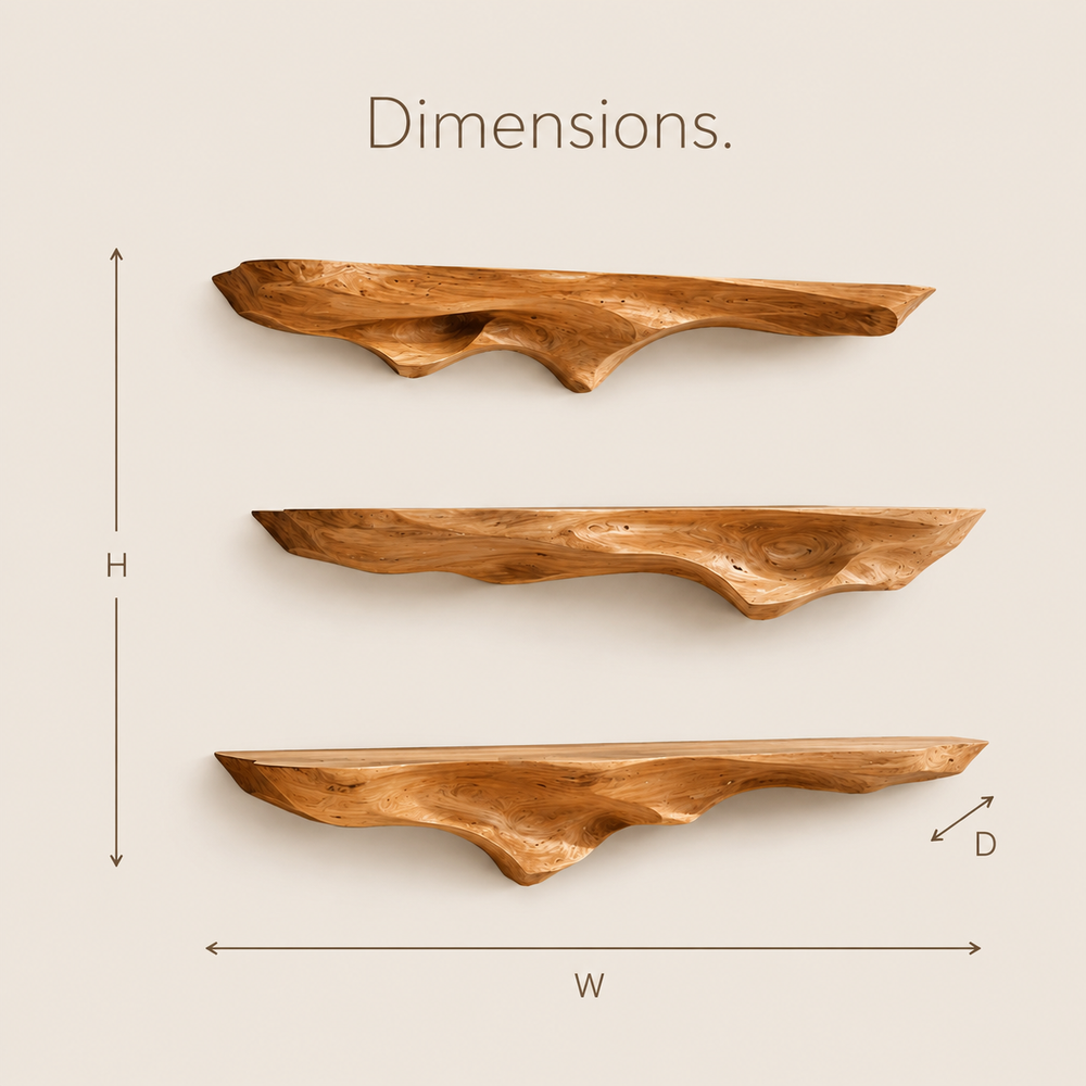 Darian Organic Wall Shelf - Design 010 - product image 09