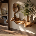 Orin Flowing Wood Floating Shelf - Design 011 - main view