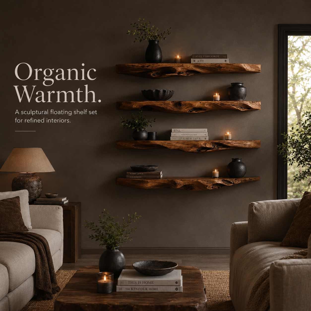 Selene Rounded Wall Shelf - Design 012 - product image 02