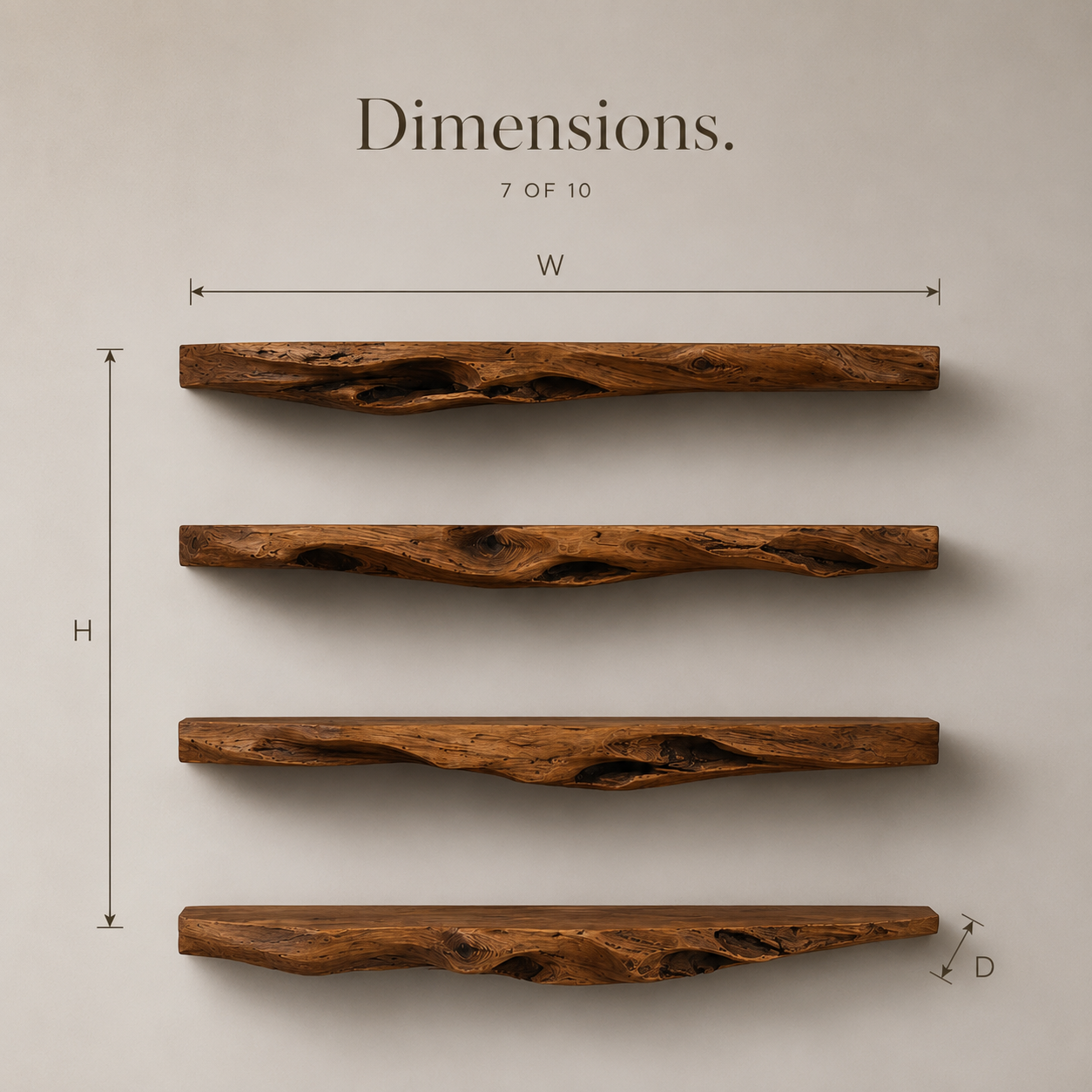 Selene Rounded Wall Shelf - Design 012 - product image 09