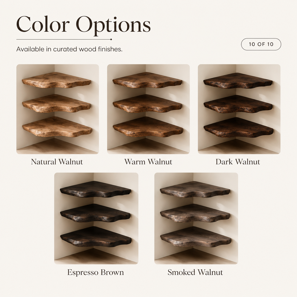Brielle Sculpted Wood Shelf - Design 014 - product image 04