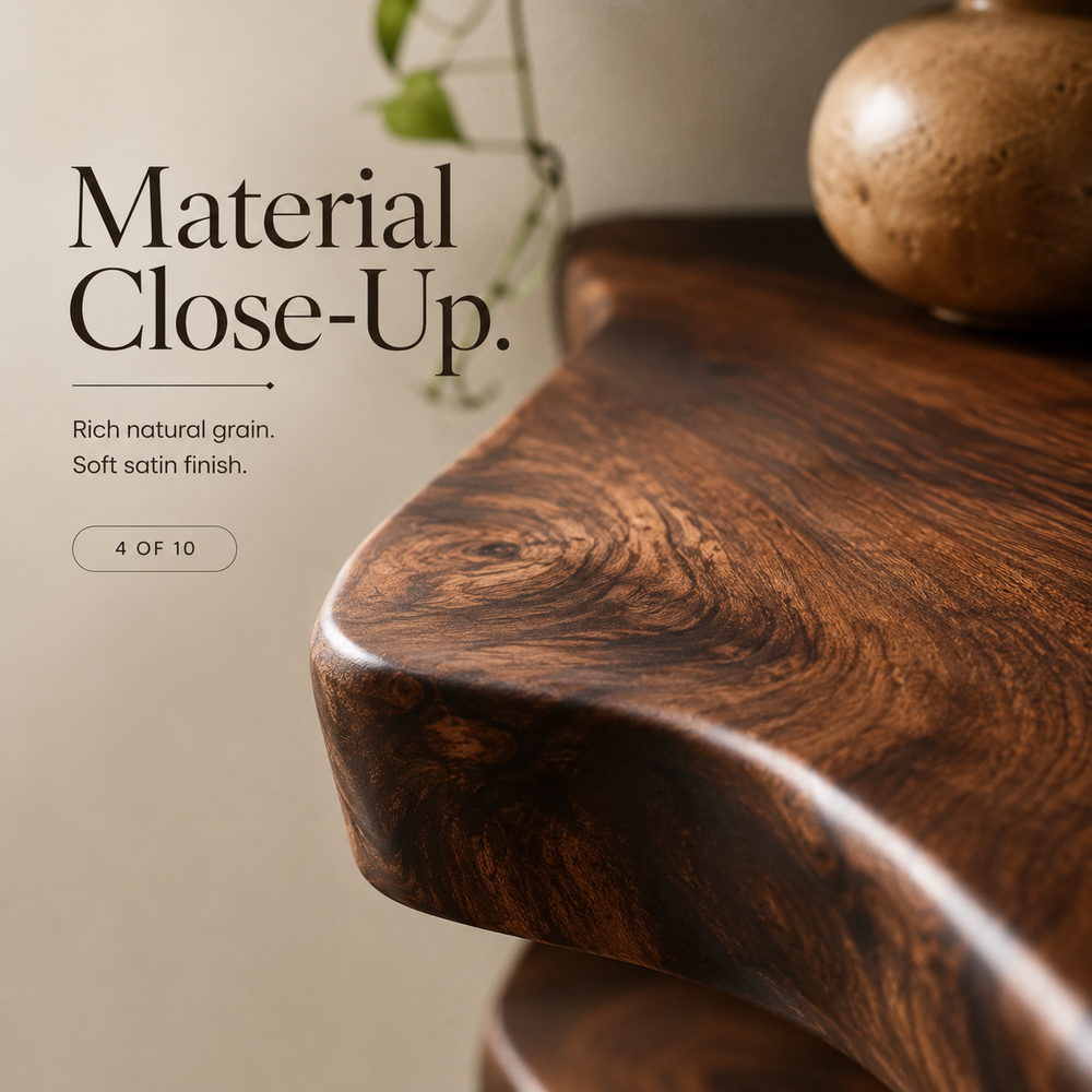 Brielle Sculpted Wood Shelf - Design 014 - product image 06