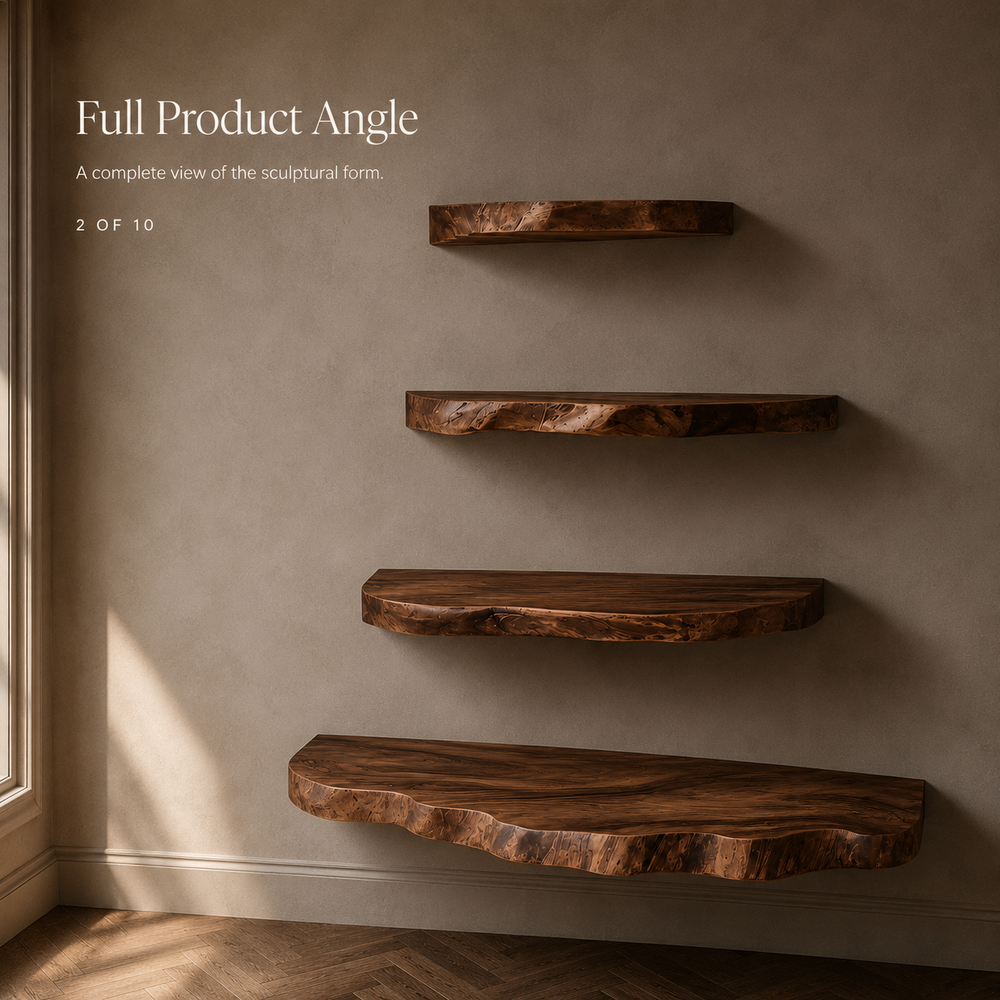 Vale Modern Solid Wood Shelf - Design 015 - product image 03