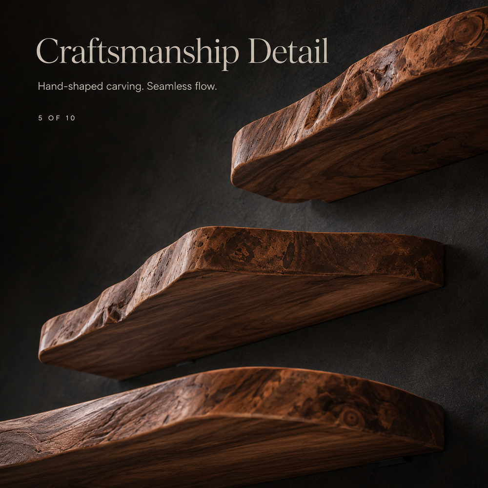 Vale Modern Solid Wood Shelf - Design 015 - product image 06