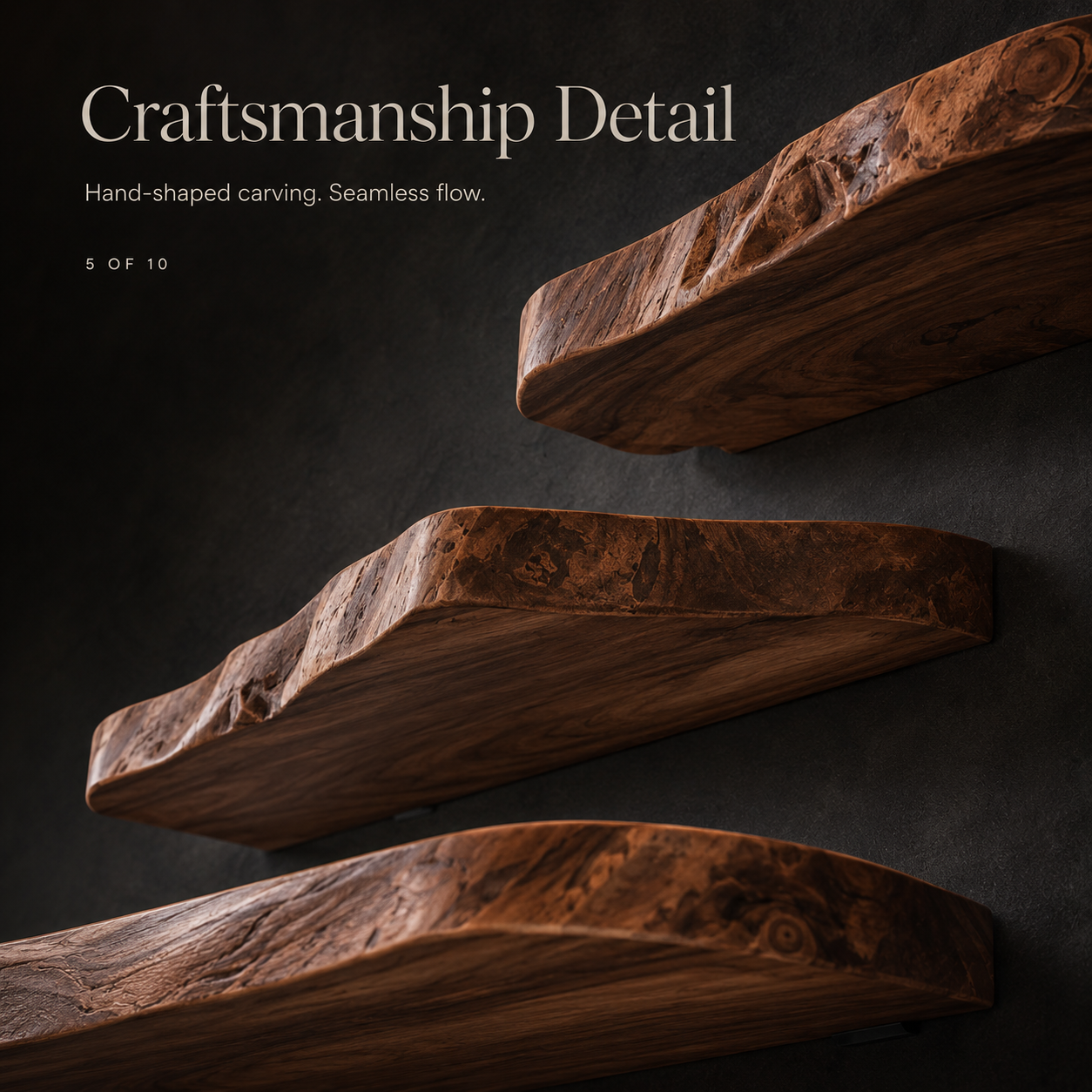 Vale Modern Solid Wood Shelf - Design 015 - product image 06
