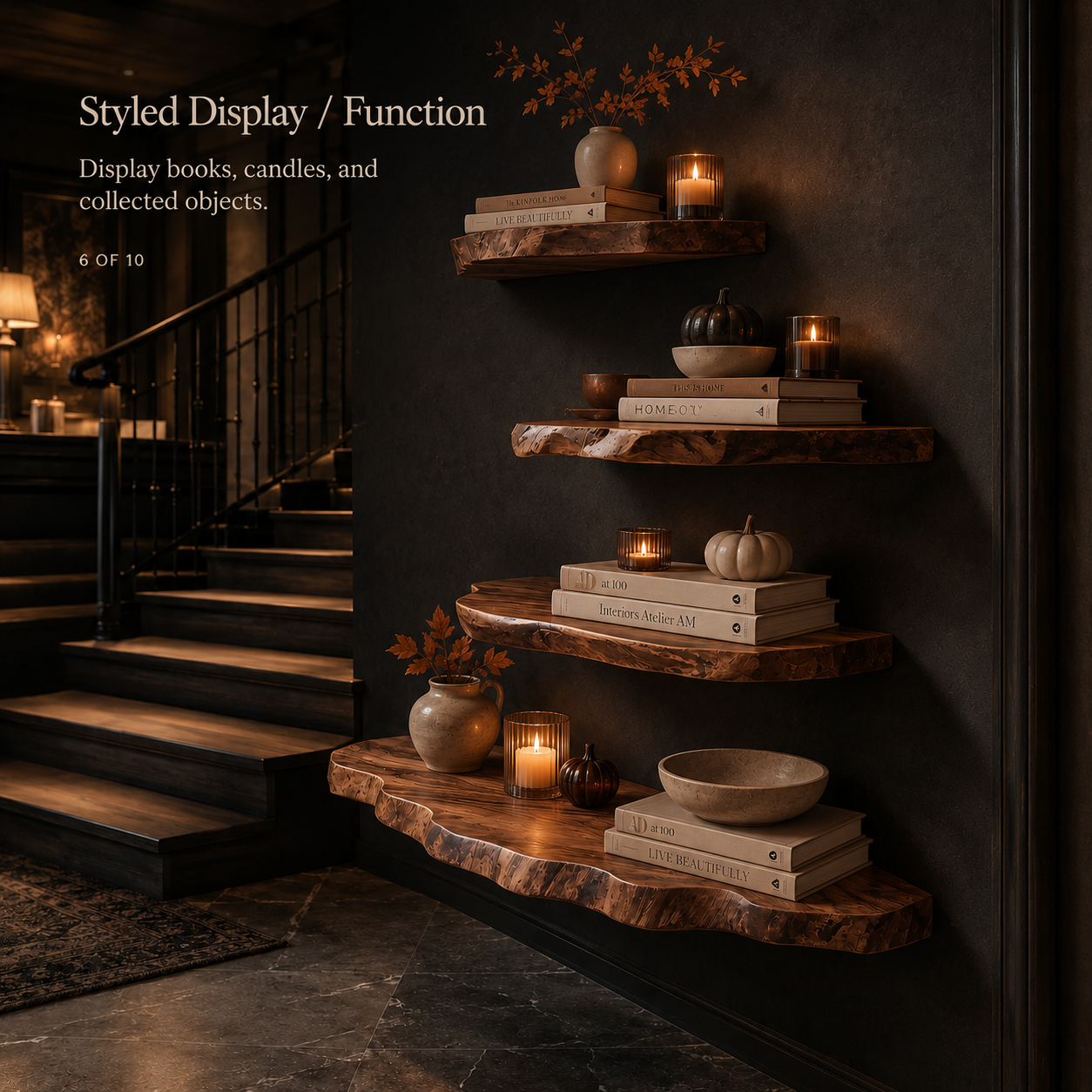 Vale Modern Solid Wood Shelf - Design 015 - product image 07