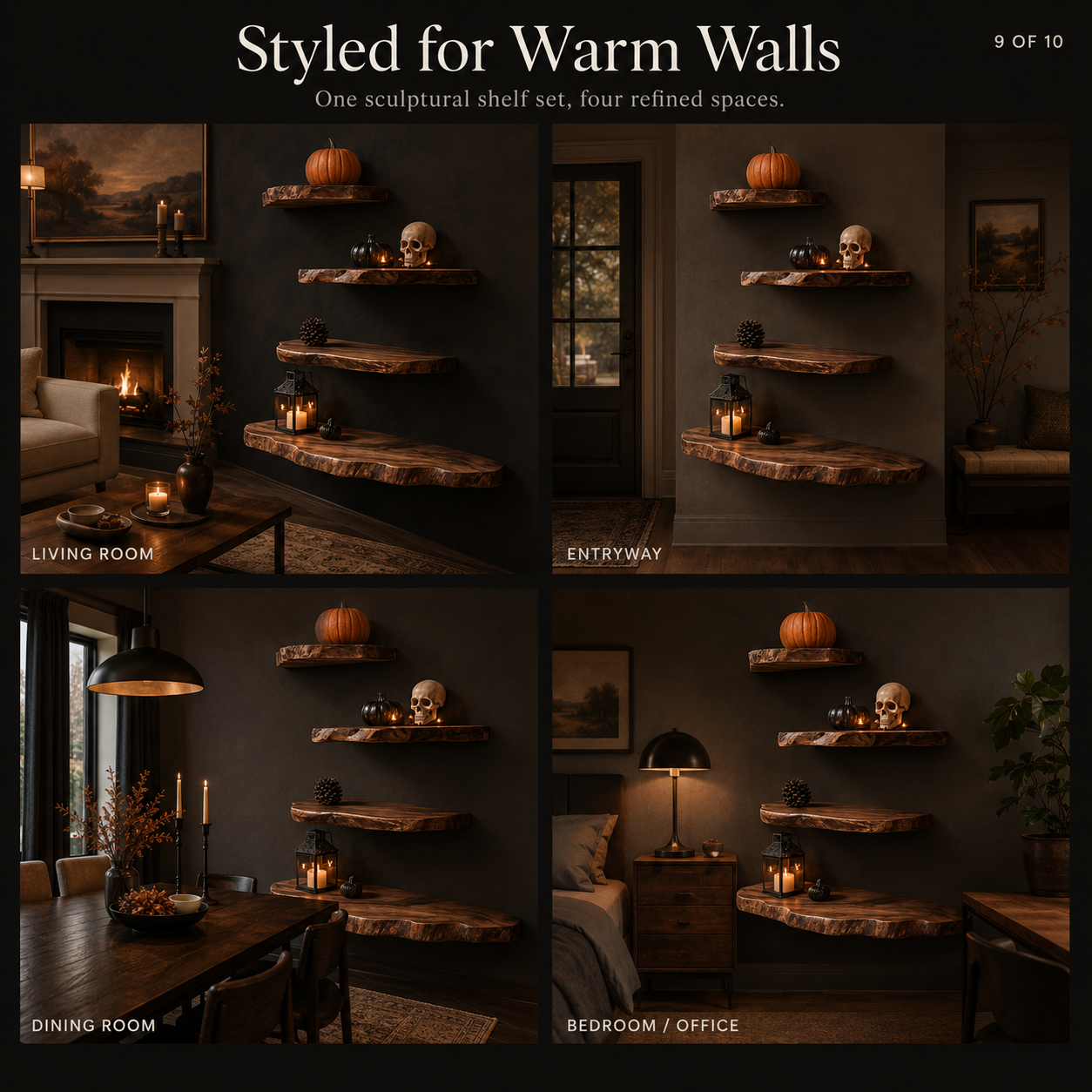 Vale Modern Solid Wood Shelf - Design 015 - product image 11