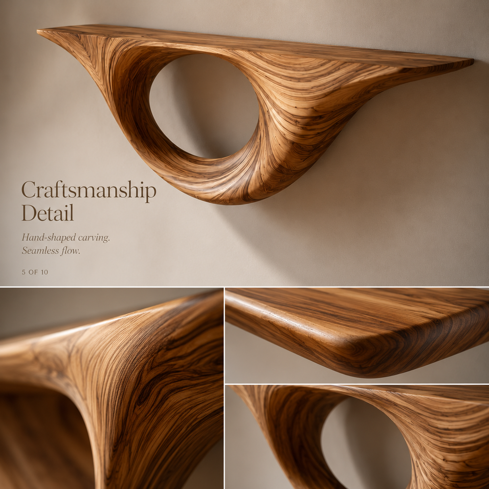 Celine Curved Display Shelf - Design 016 - product image 07