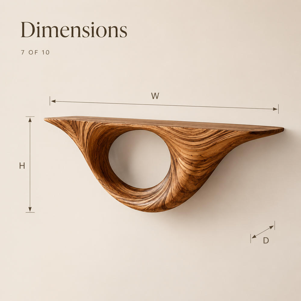 Celine Curved Display Shelf - Design 016 - product image 09