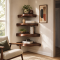 Alden Warm Walnut Wall Shelf - Design 017 - main view