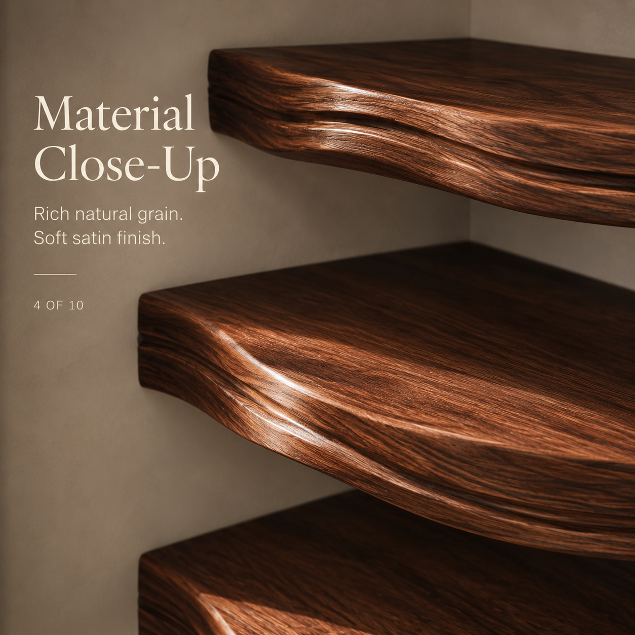 Alden Warm Walnut Wall Shelf - Design 017 - product image 06