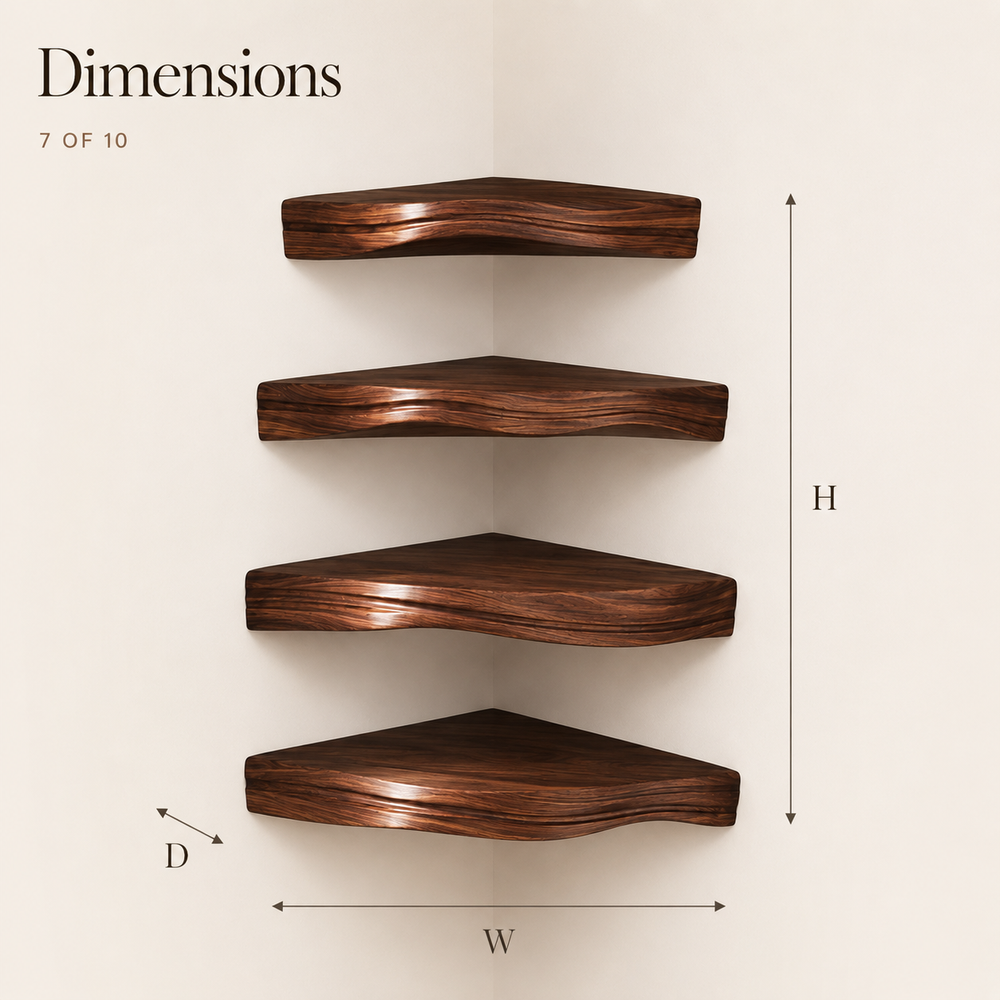 Alden Warm Walnut Wall Shelf - Design 017 - product image 09