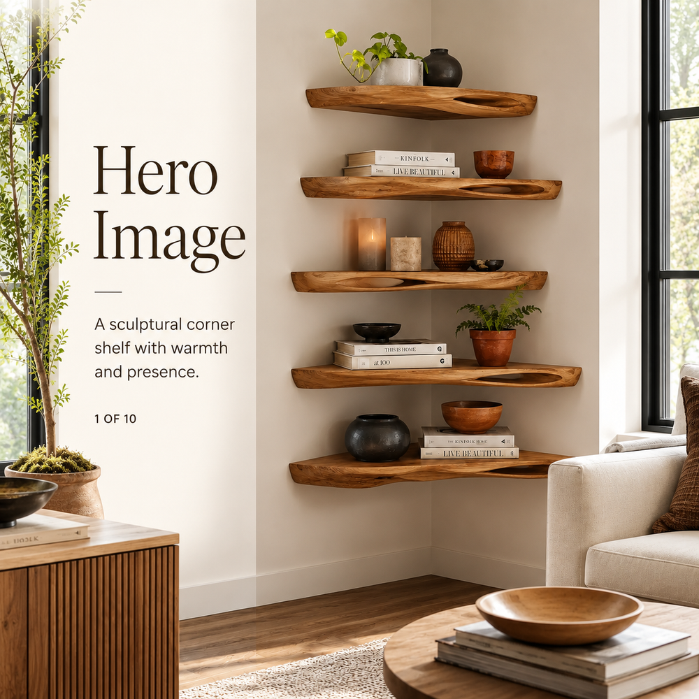 Eira Statement Floating Shelf - Design 018 - product image 02
