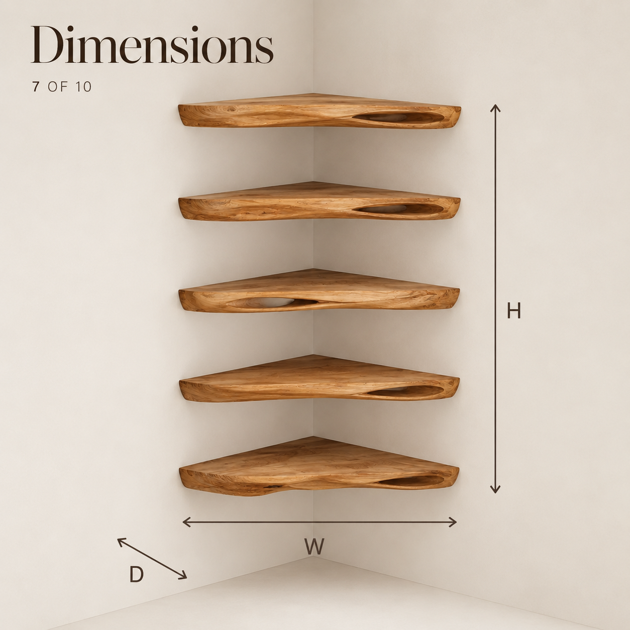 Eira Statement Floating Shelf - Design 018 - product image 09