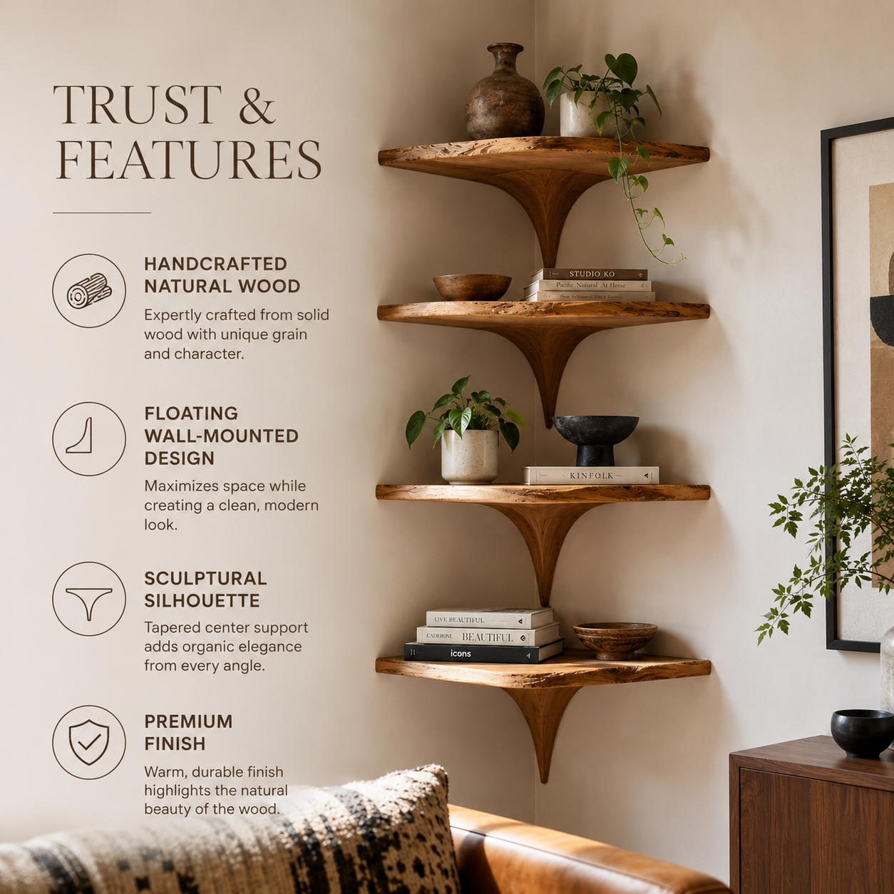 Talia Soft Edge Wall Shelf - Design 019 - product image 10