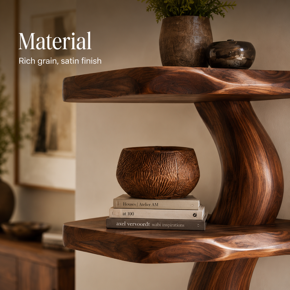 Rowan Organic Wood Wall Shelf - Design 022 - product image 06