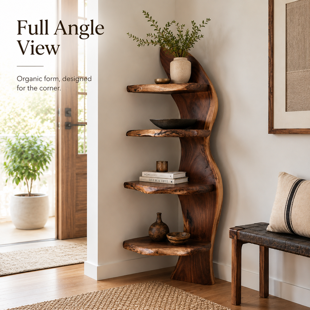 Marin Live Edge Floating Shelf - Design 023 - product image 04
