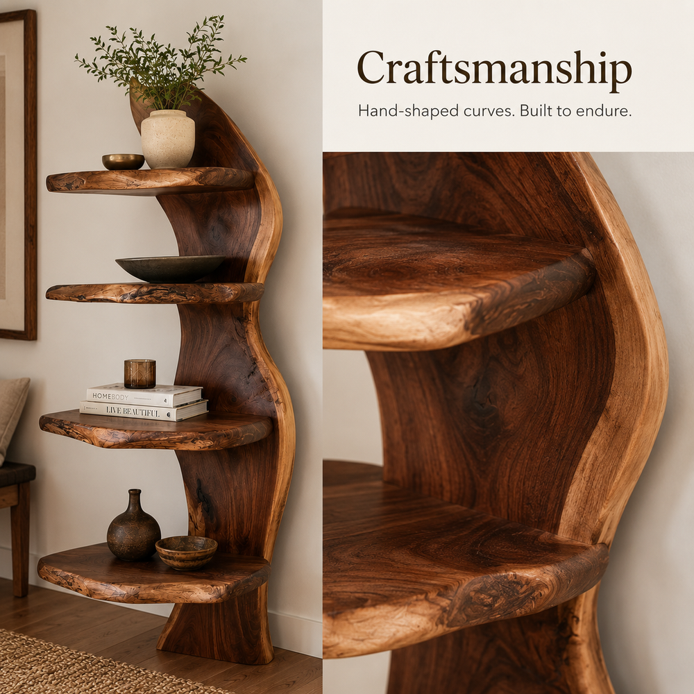 Marin Live Edge Floating Shelf - Design 023 - product image 07