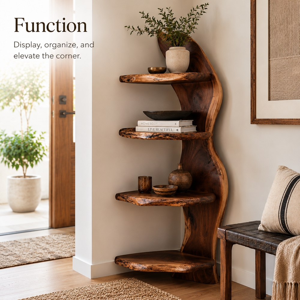 Marin Live Edge Floating Shelf - Design 023 - product image 08