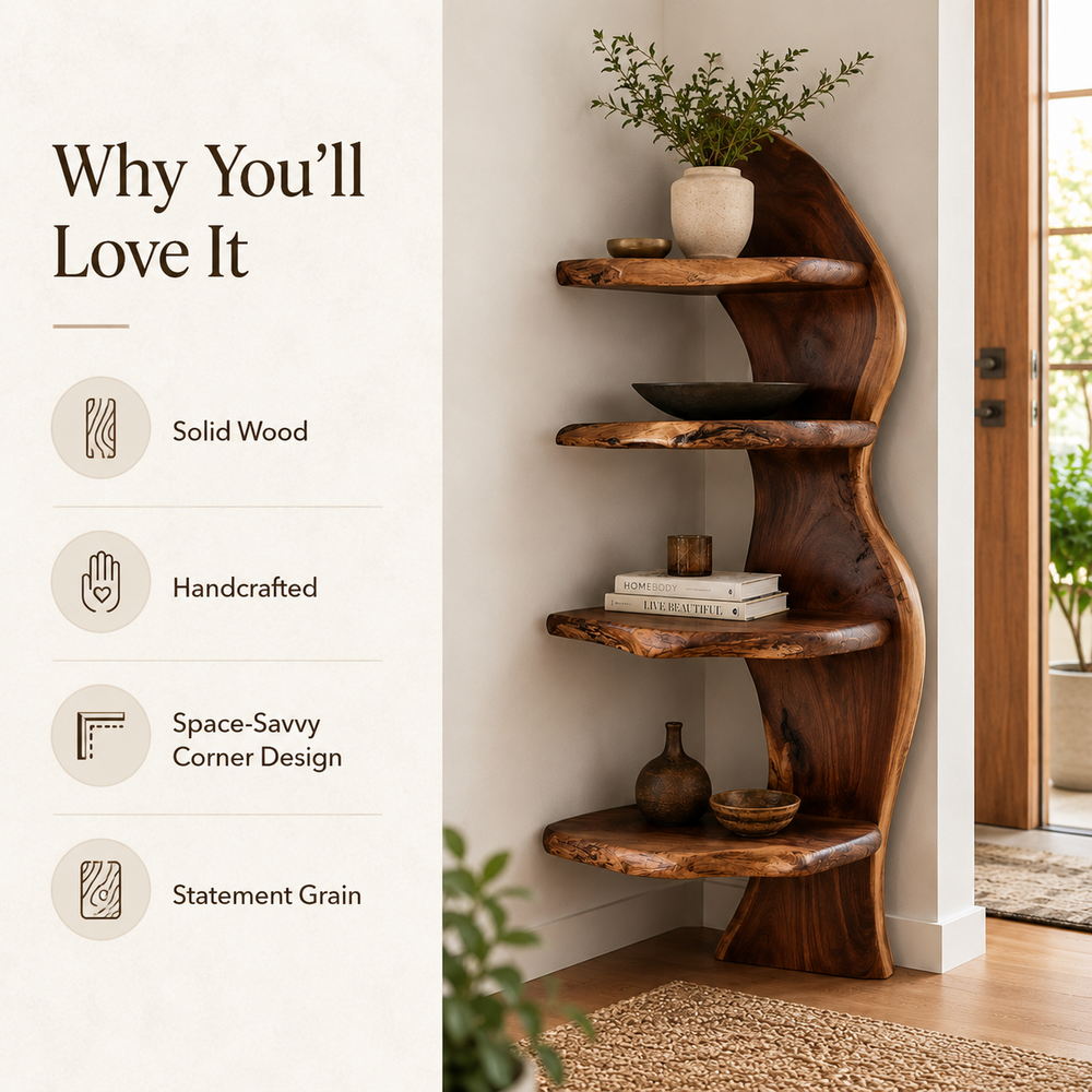Marin Live Edge Floating Shelf - Design 023 - product image 10
