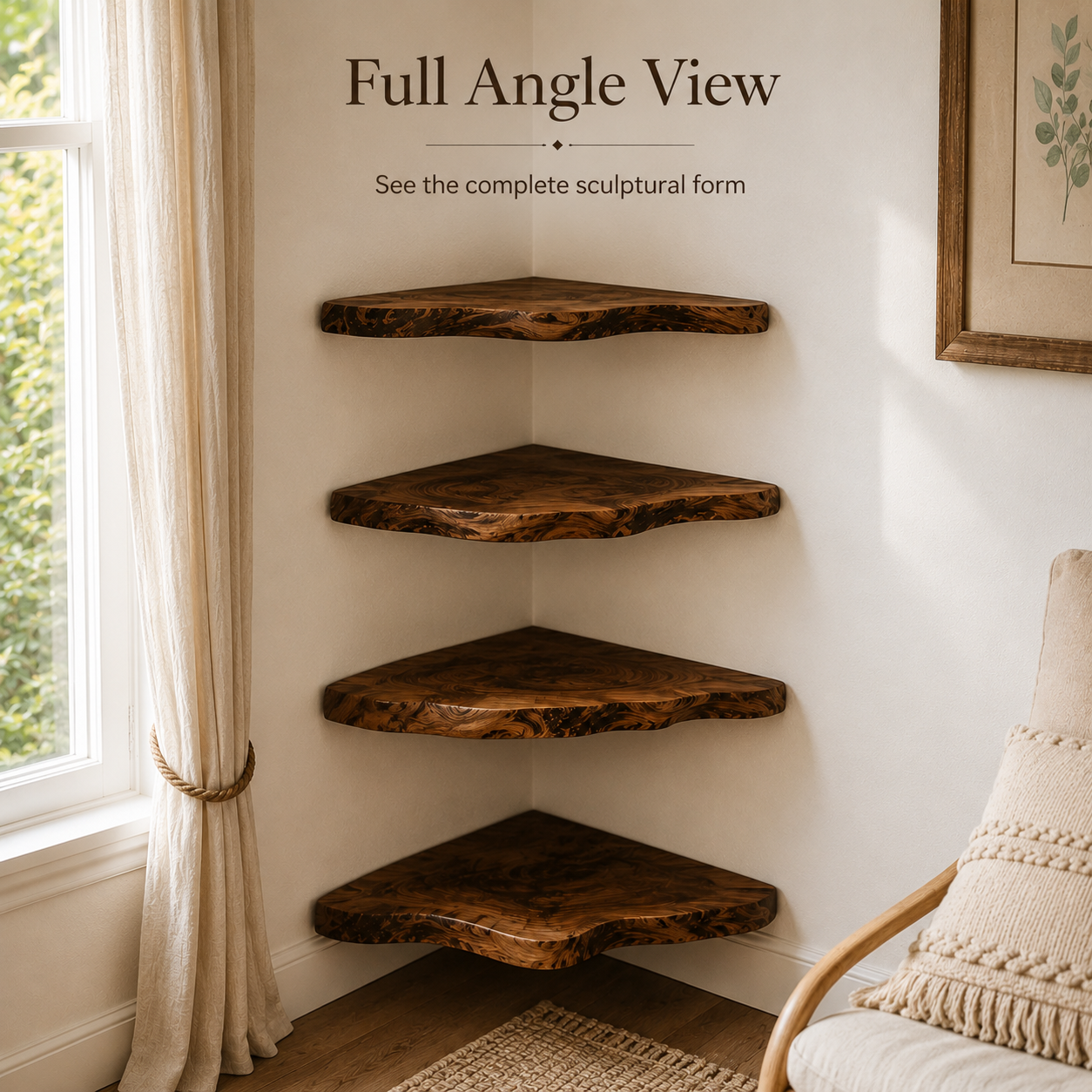 Soren Solid Wood Display Shelf - Design 025 - product image 04