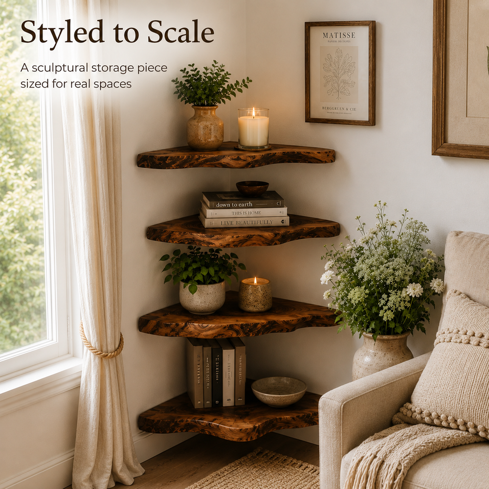 Soren Solid Wood Display Shelf - Design 025 - product image 05