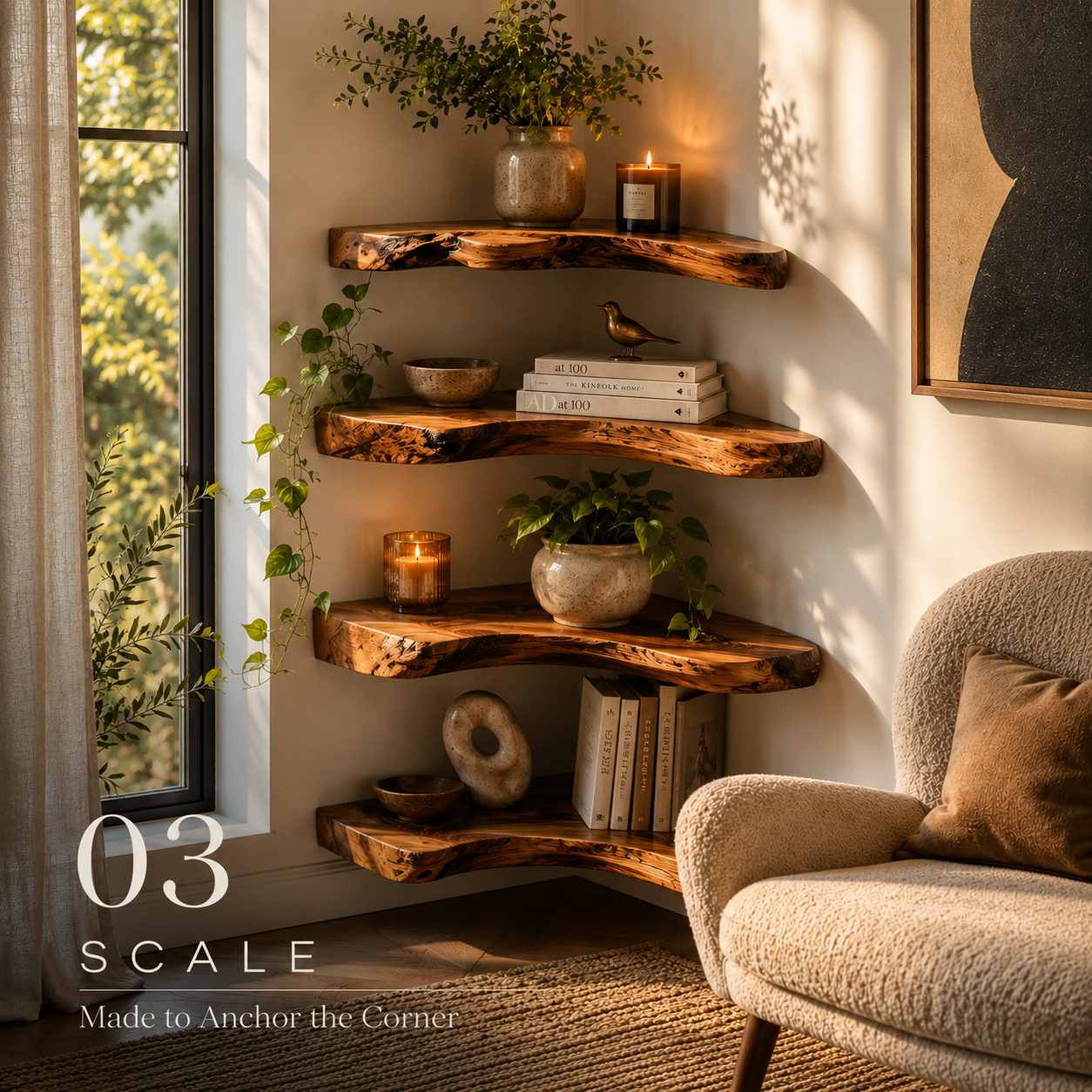 Elara Curved Floating Shelf - Design 026 - product image 08