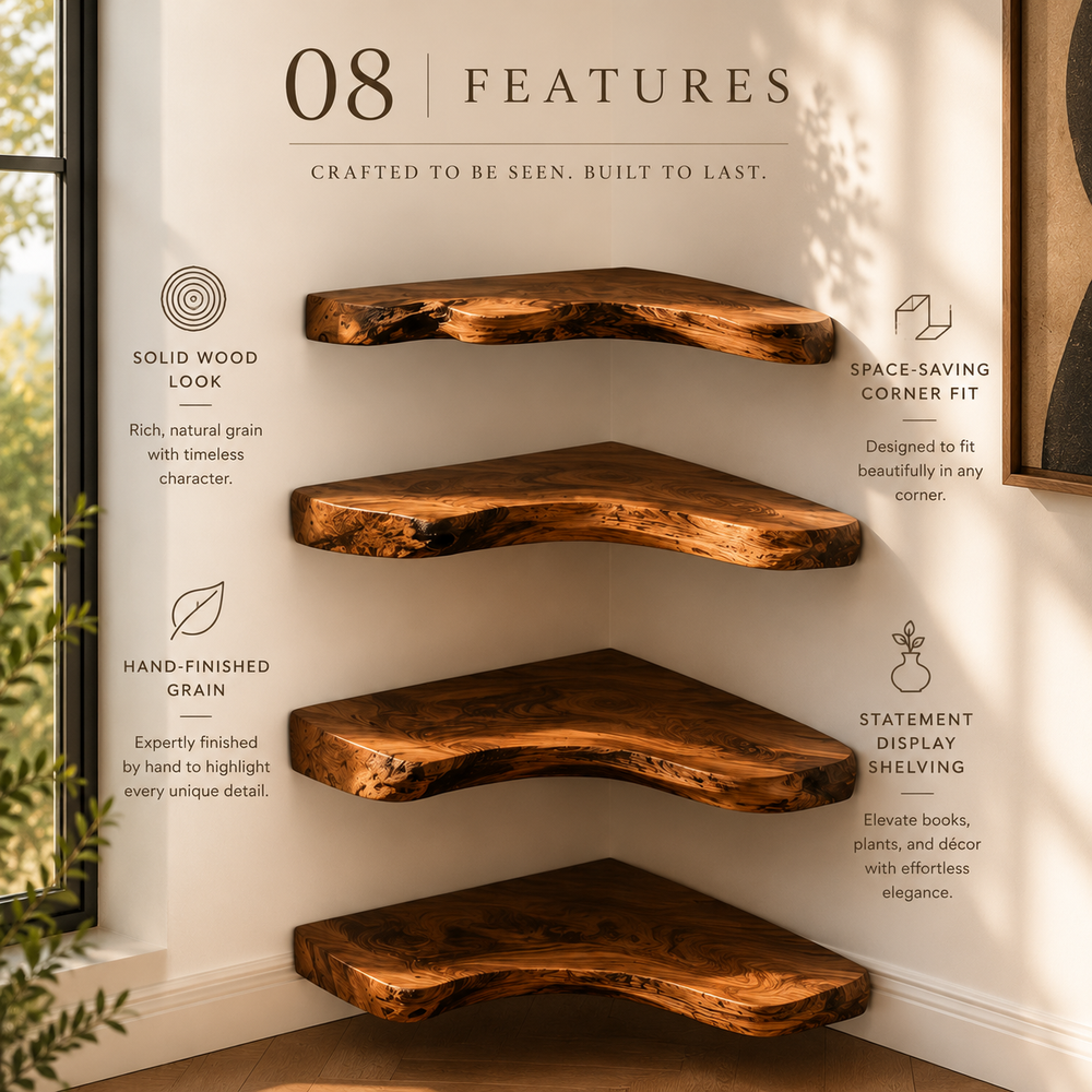 Elara Curved Floating Shelf - Design 026 - product image 10