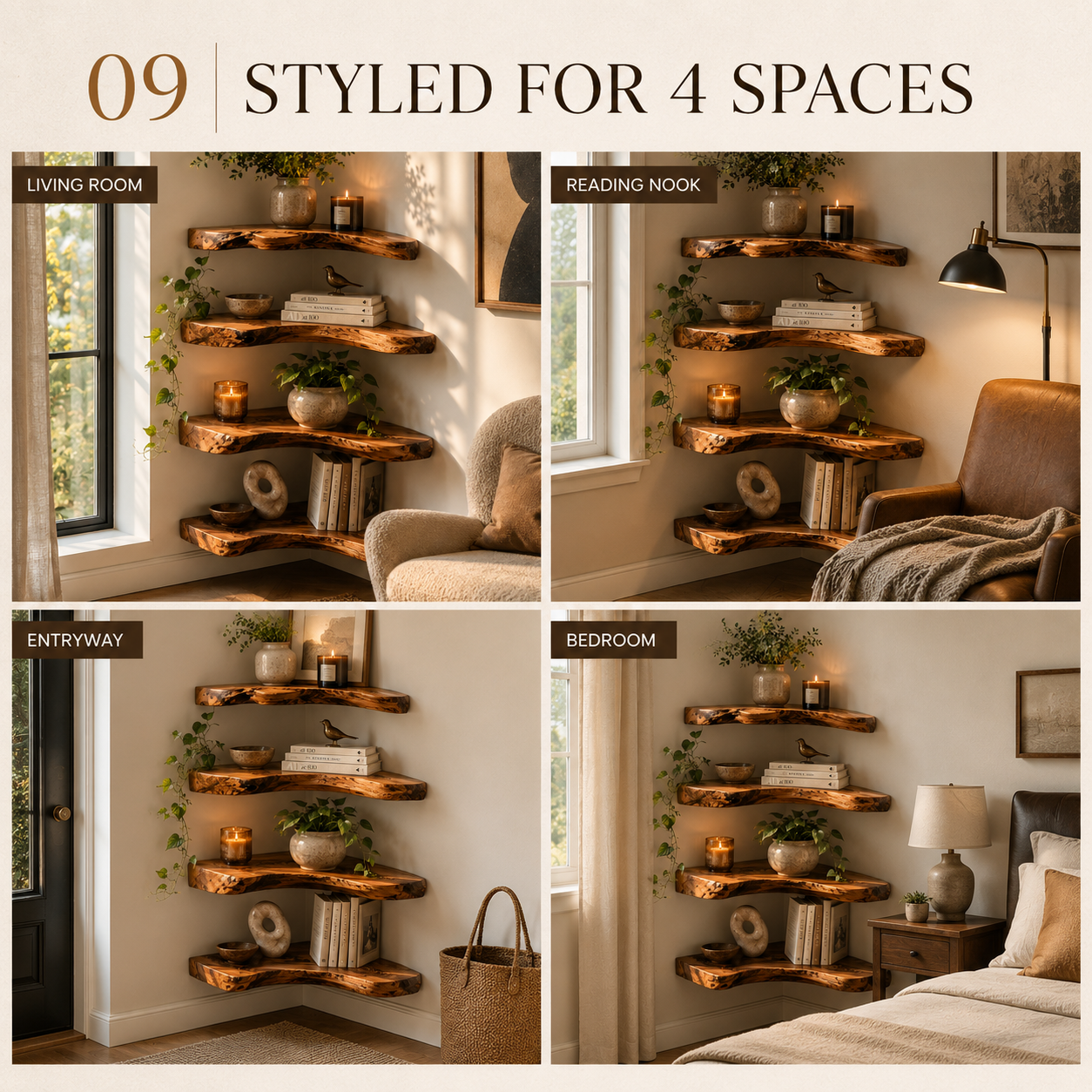 Elara Curved Floating Shelf - Design 026 - product image 11