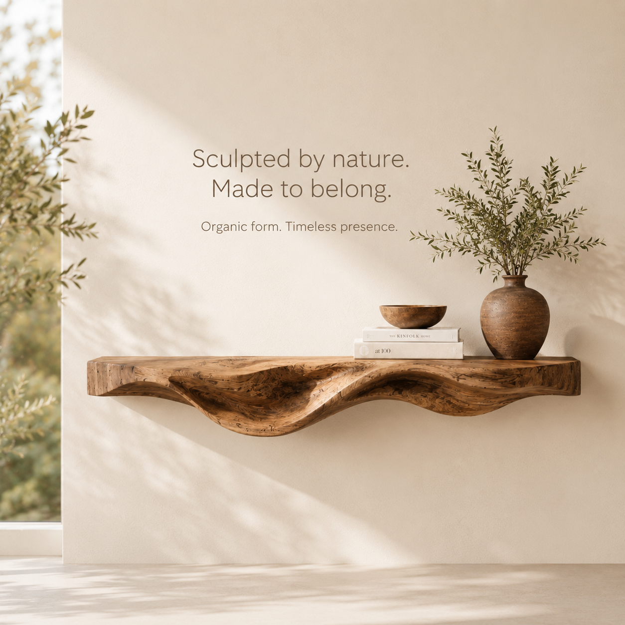 Vale Modern Solid Wood Shelf - Design 035 - product image 02