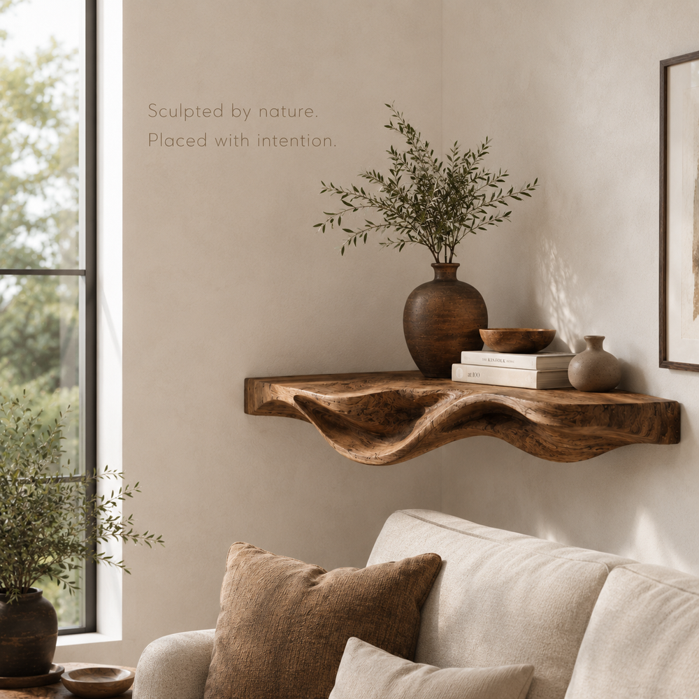 Vale Modern Solid Wood Shelf - Design 035 - product image 03