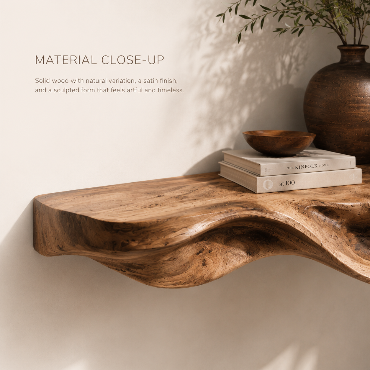 Vale Modern Solid Wood Shelf - Design 035 - product image 04