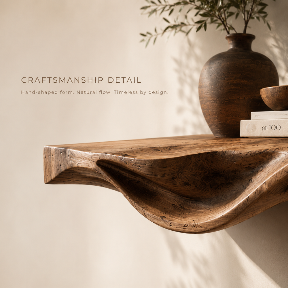 Vale Modern Solid Wood Shelf - Design 035 - product image 05
