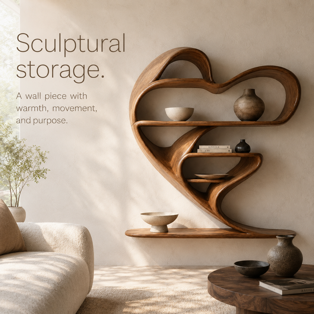 Celine Curved Display Shelf - Design 036 - product image 02