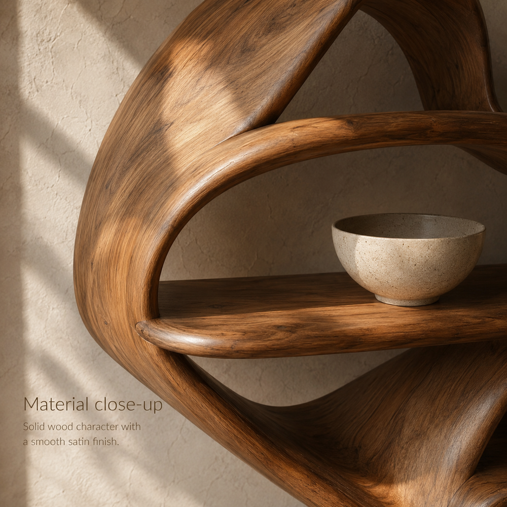 Celine Curved Display Shelf - Design 036 - product image 05