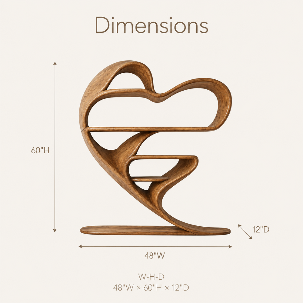 Celine Curved Display Shelf - Design 036 - product image 08