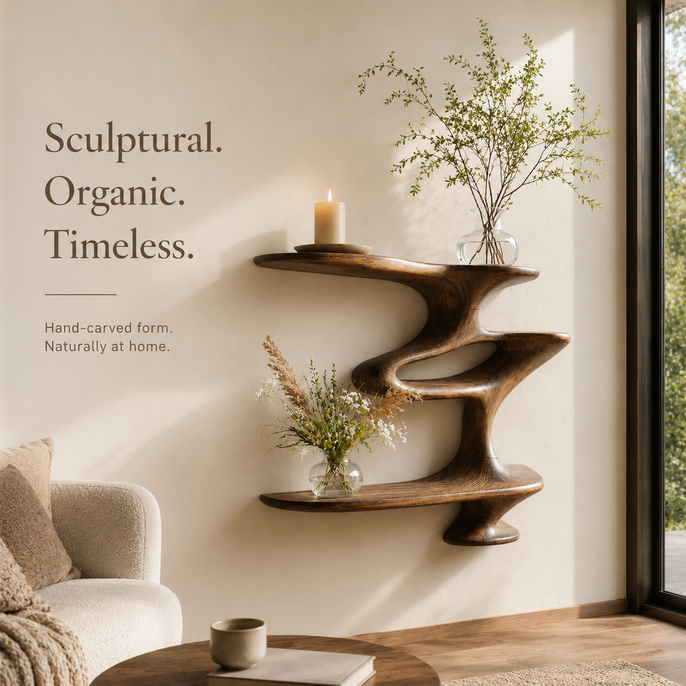 Eira Statement Floating Shelf - Design 038 - product image 02