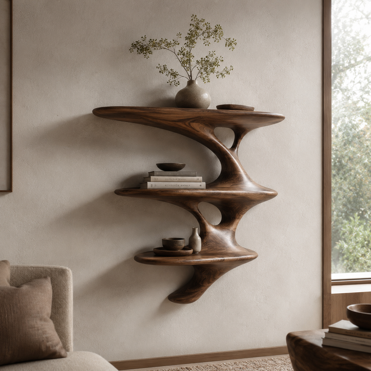 Talia Soft Edge Wall Shelf - Design 039 - main view