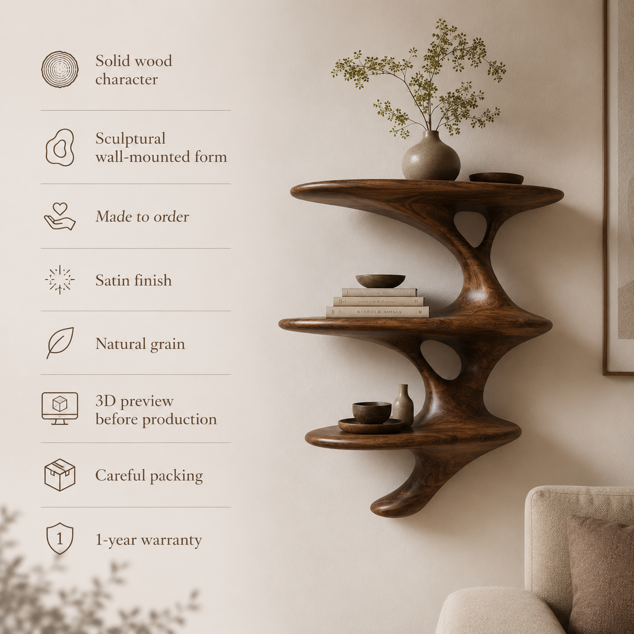 Talia Soft Edge Wall Shelf - Design 039 - product image 10
