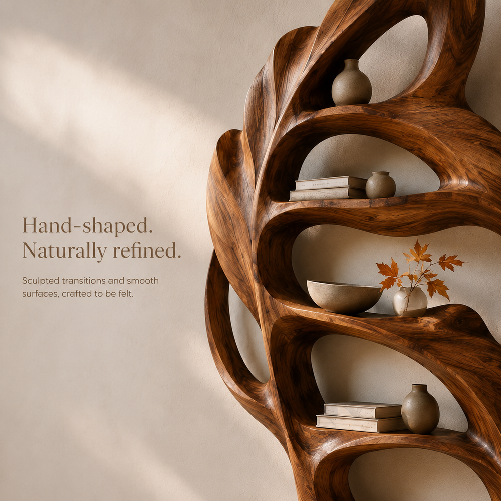 Aurelle Sculptural Floating Shelf - Design 041 - product image 03