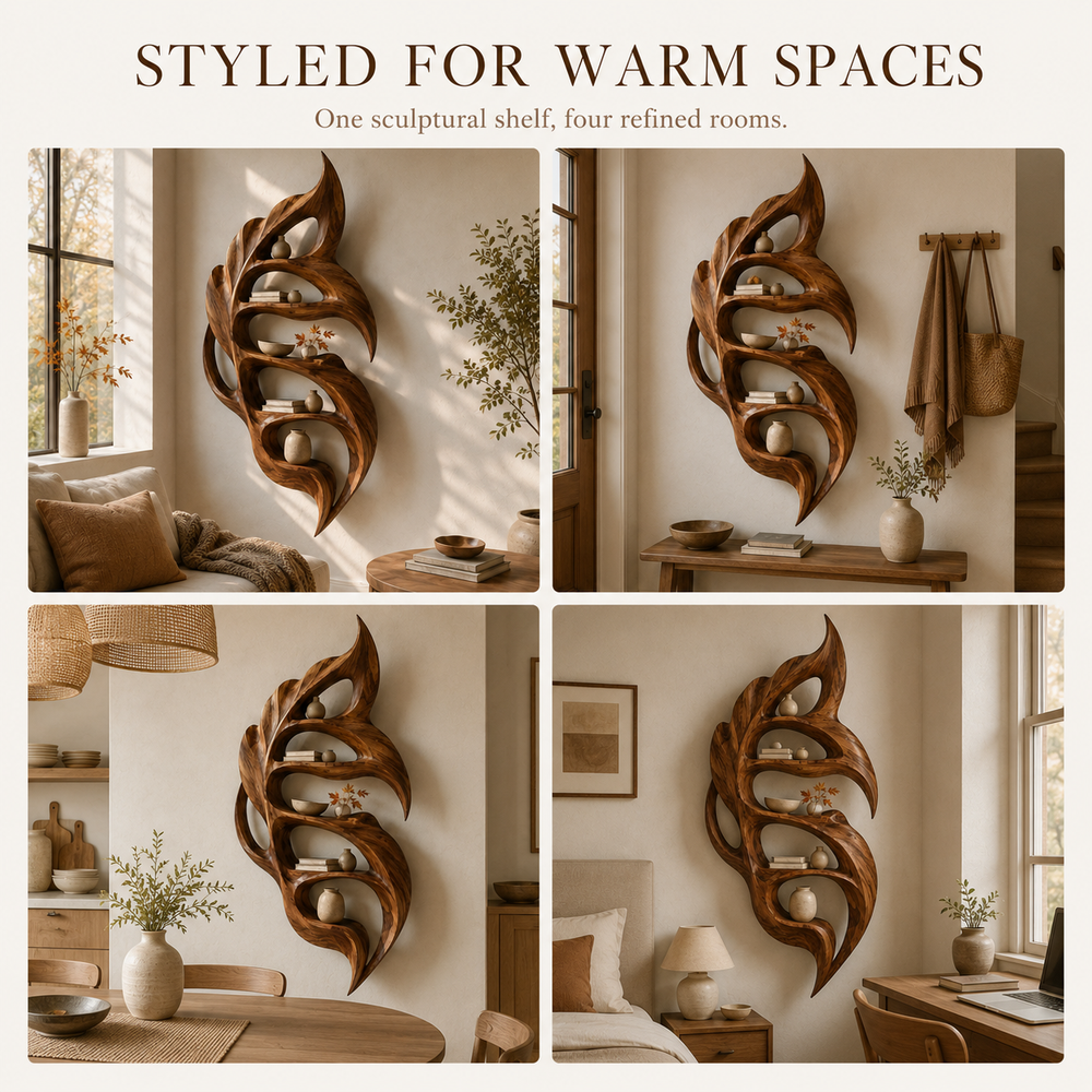 Aurelle Sculptural Floating Shelf - Design 041 - product image 07