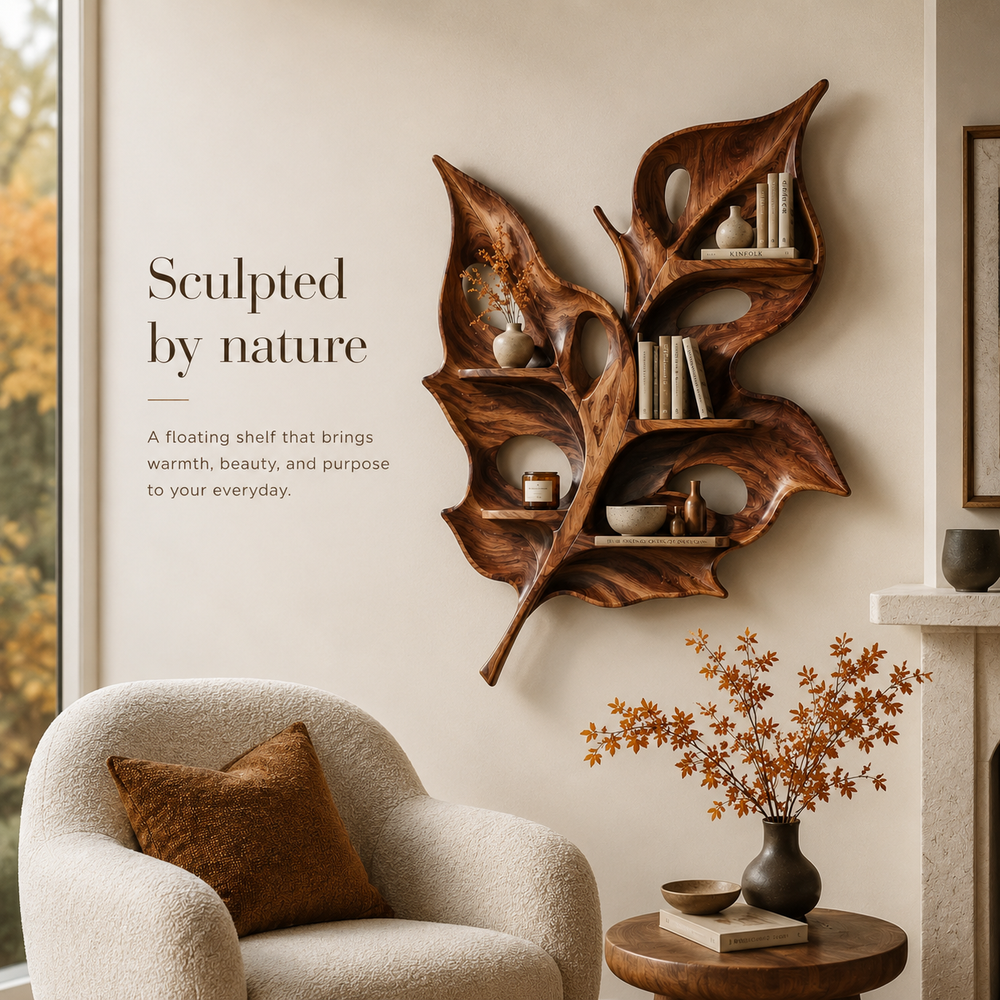 Marin Live Edge Floating Shelf - Design 043 - product image 02