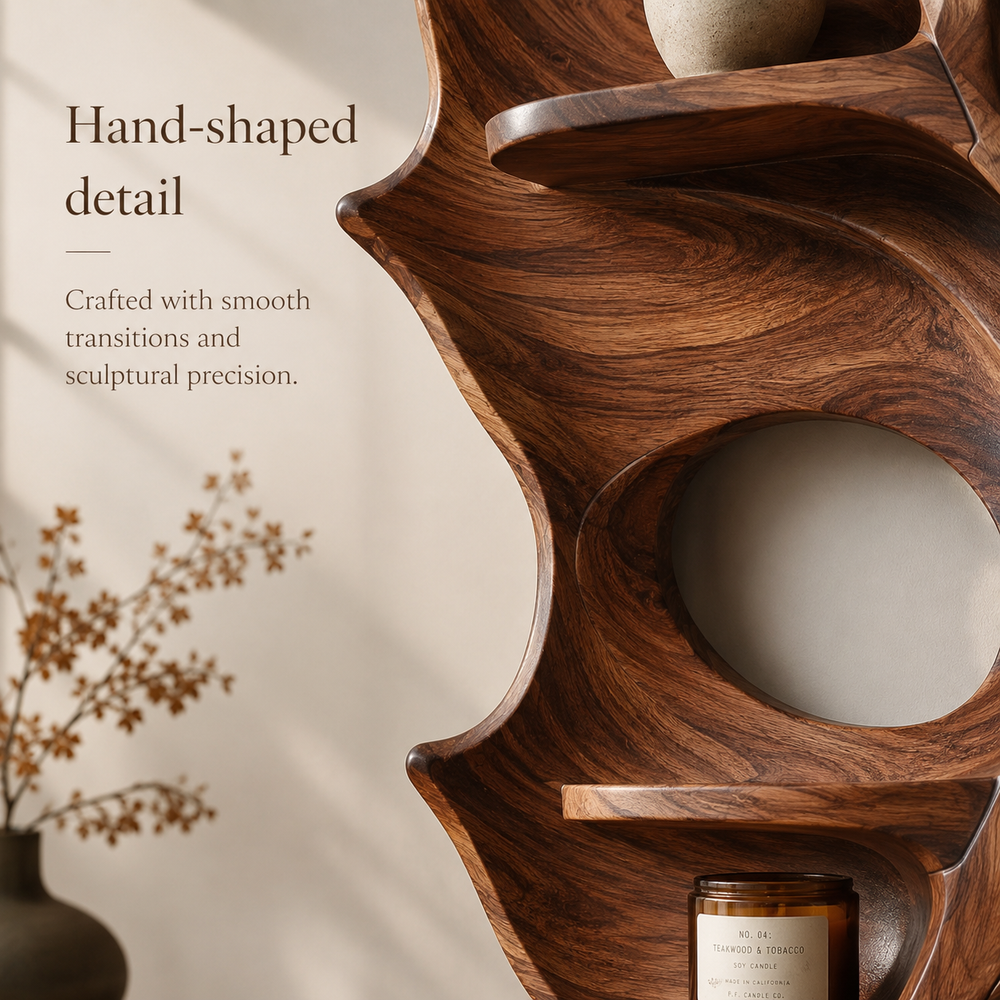 Marin Live Edge Floating Shelf - Design 043 - product image 06